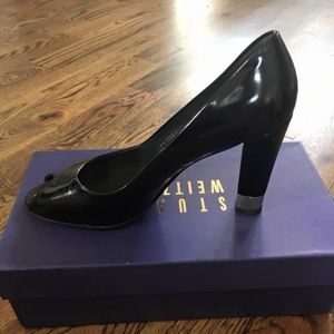 Stuart Weitzman black patent heels